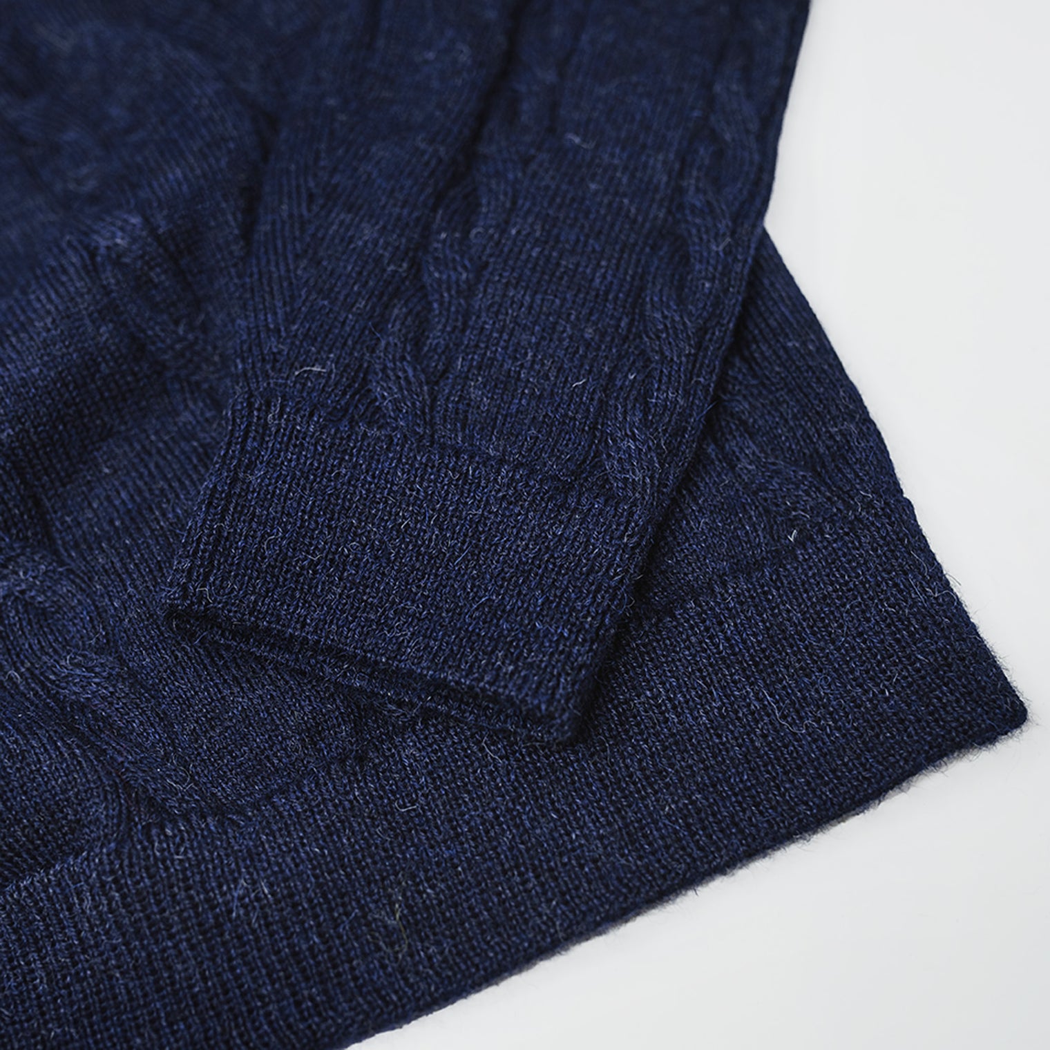 Men's Braid Alpaca Sweater