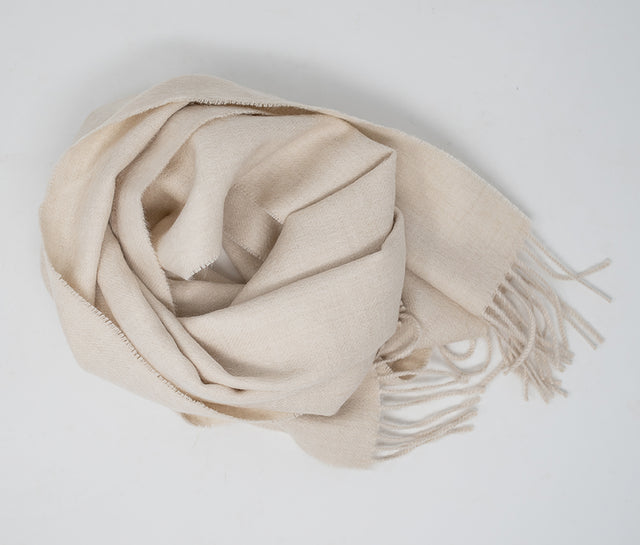 Solid Weave Brushed Scarf