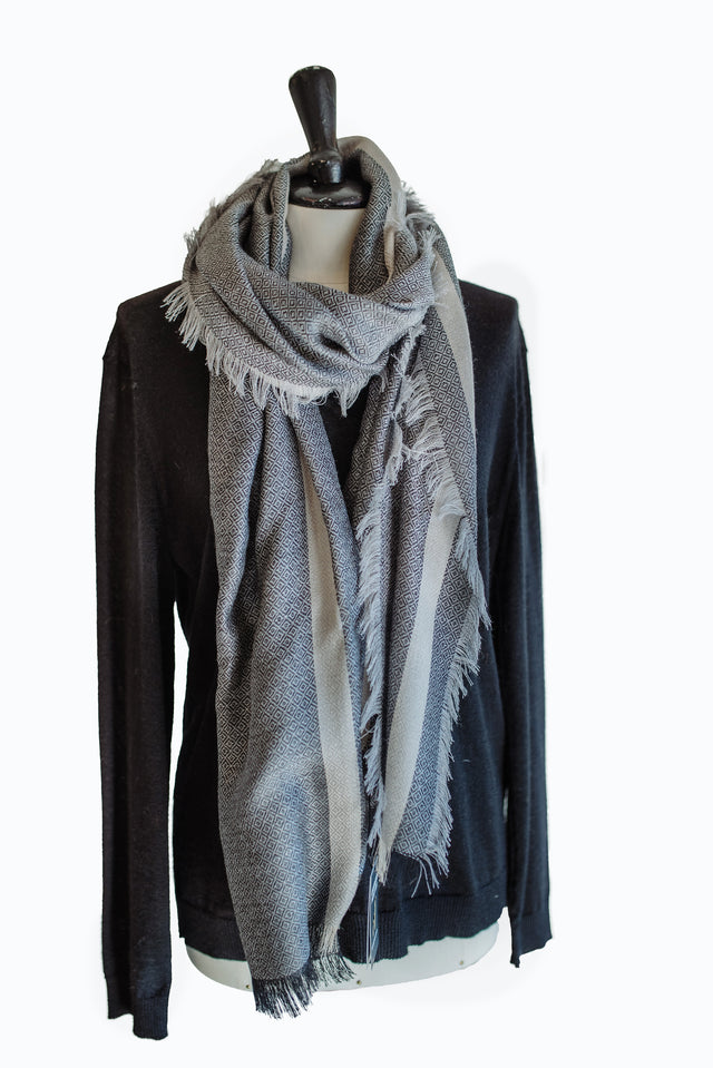 Baby Alpaca and Silk Shawl