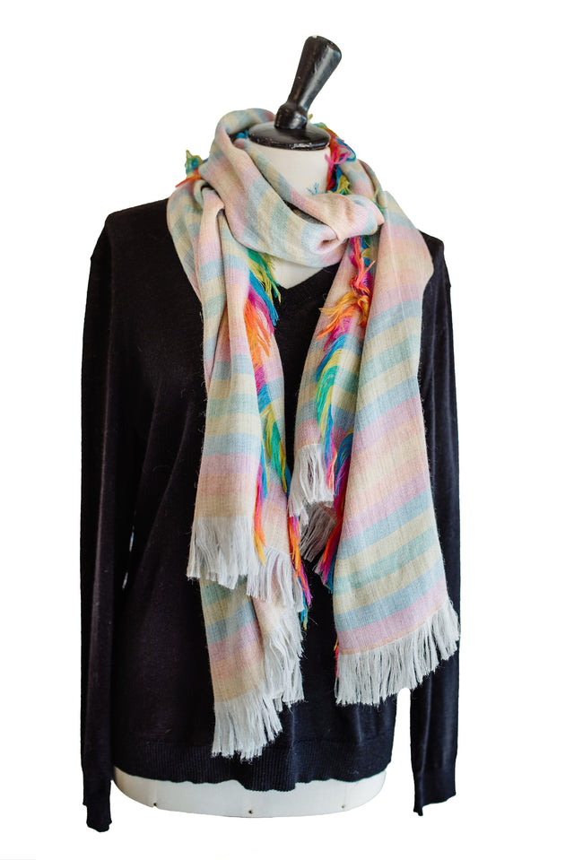 Baby Alpaca and Silk Shawl