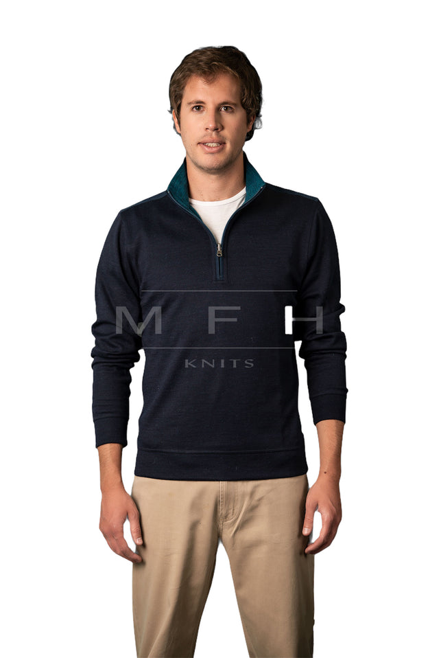 Men's 1/4 Zip Mock Sweater