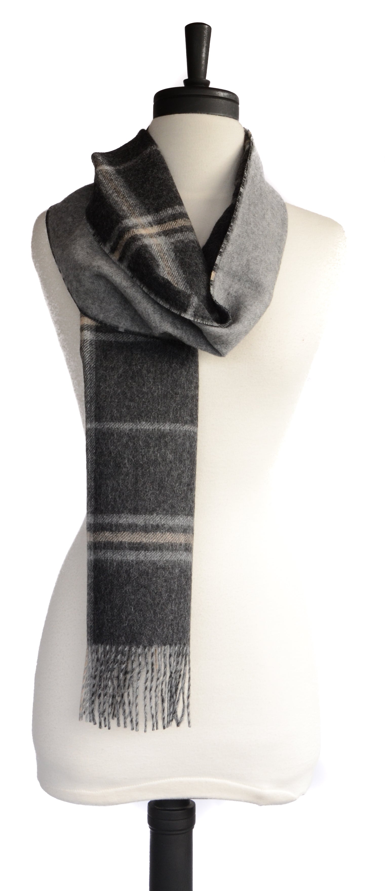 Double Faced Plaid Scarf