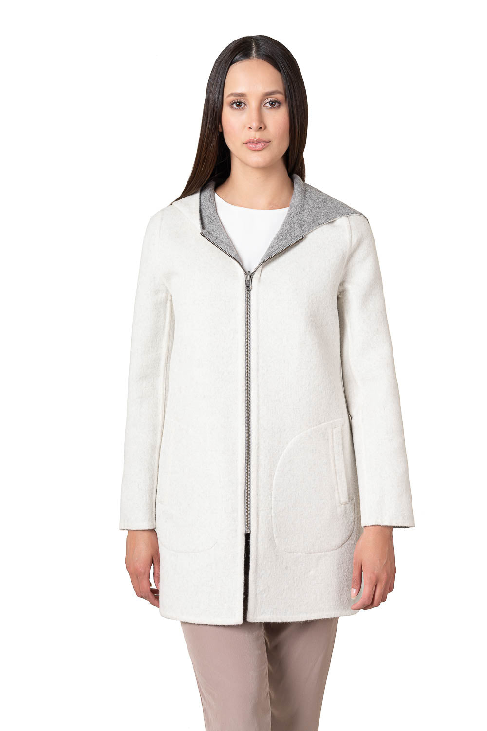 Reversible Alpaca Coat