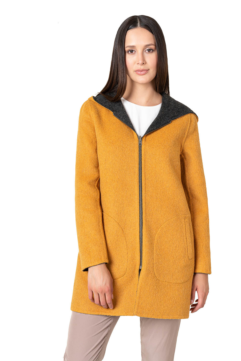 Reversible Alpaca Coat