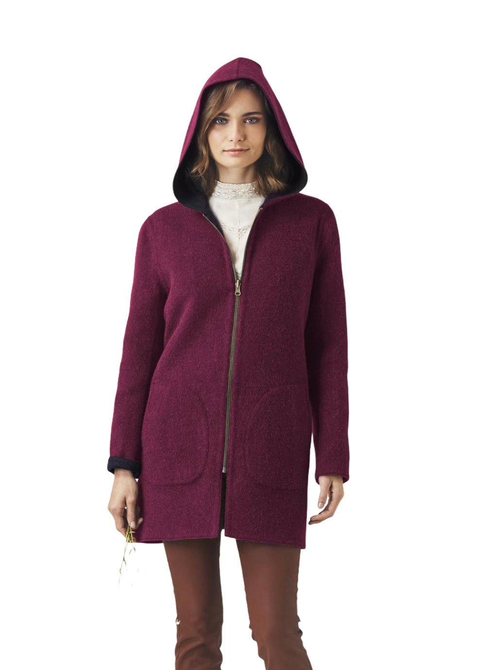 Reversible Alpaca Coat