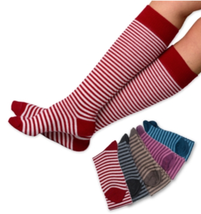 Alpaca Striped Knee Socks