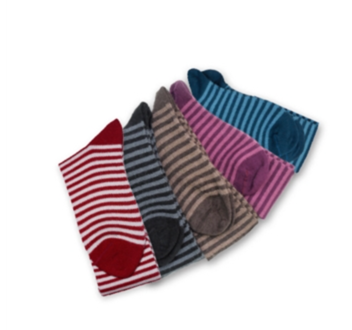 Alpaca Striped Knee Socks