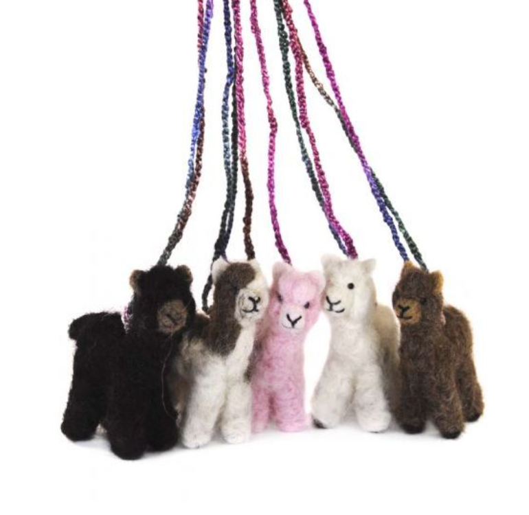 Felted Alpaca Necklace