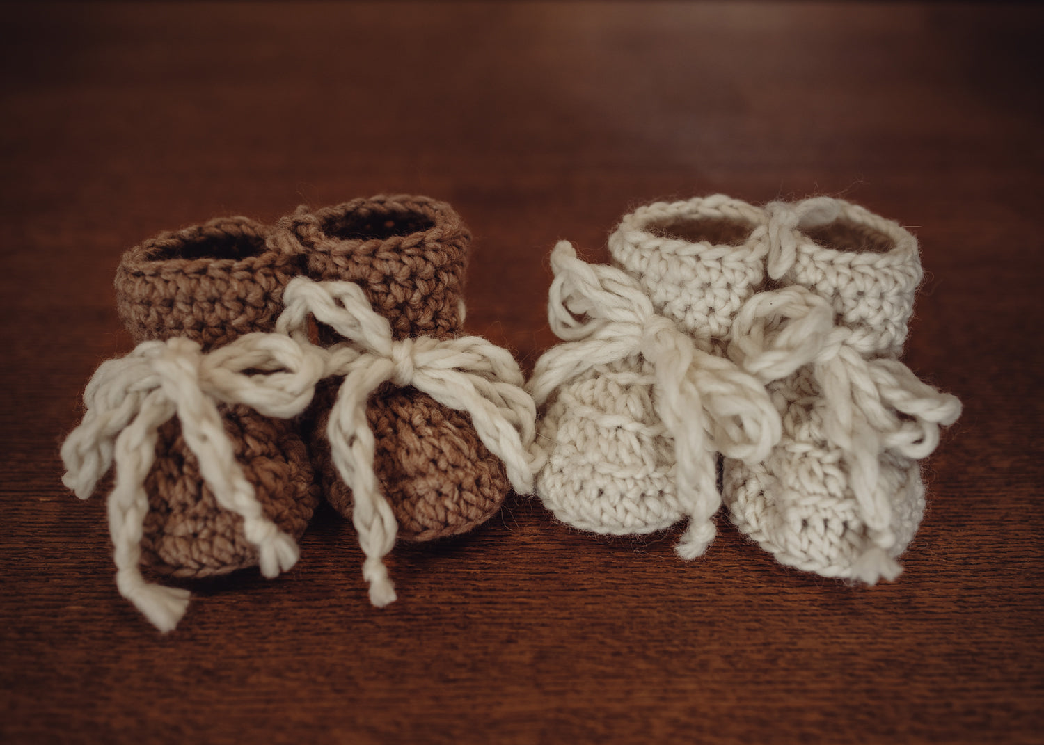 Hand Knit KPFarm Baby Booties