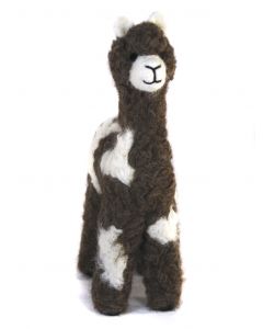 5.5" Felted Huacaya Standing Alpacas