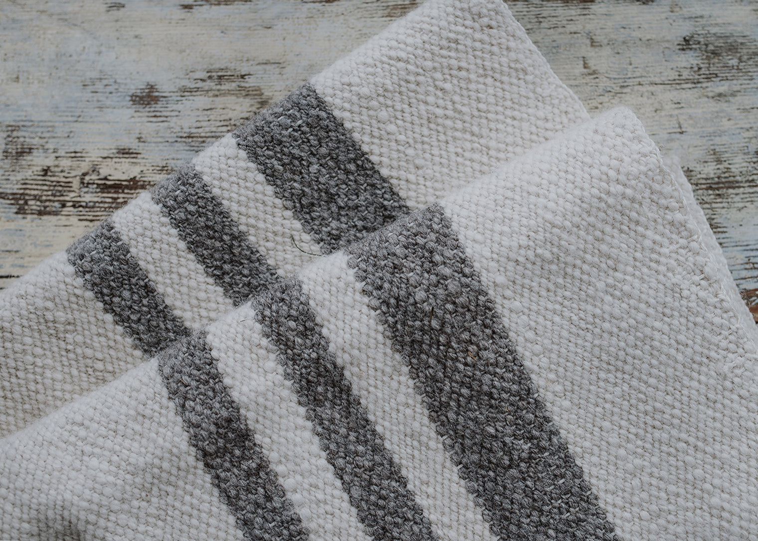 Hand Spun & Woven Reversible Alpaca/Wool Rug
