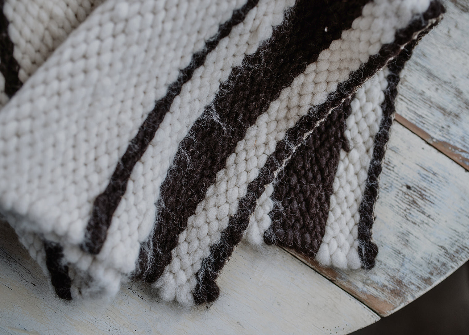 Hand Woven Reversible Cored Alpaca/Wool Rug