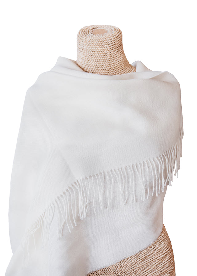 Unicolour Classic Alpaca Shawl