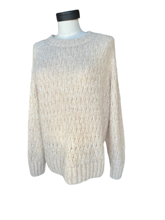Alpaca Mini Cable Pullover Sweater