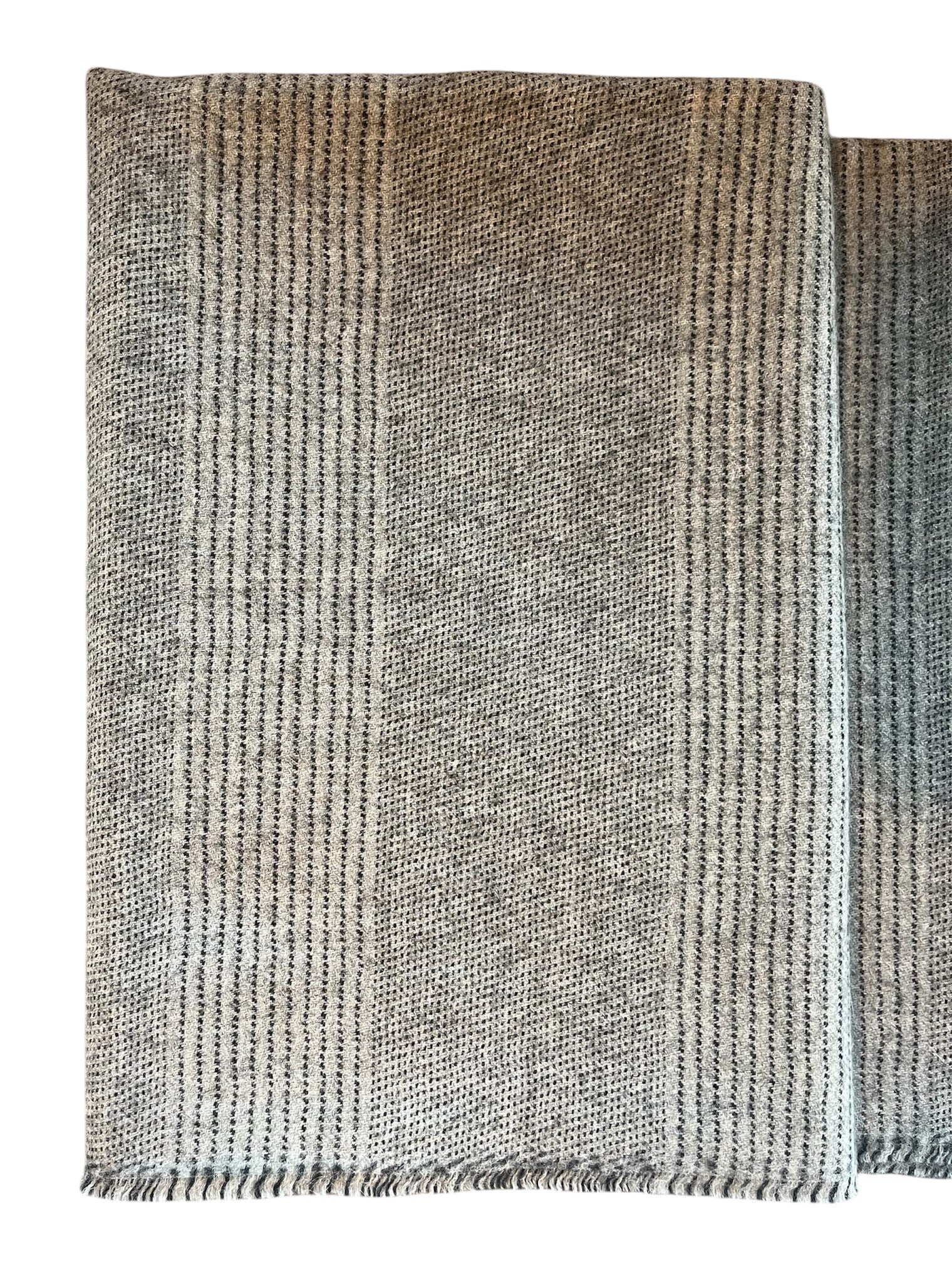 Striped Alpaca Throw