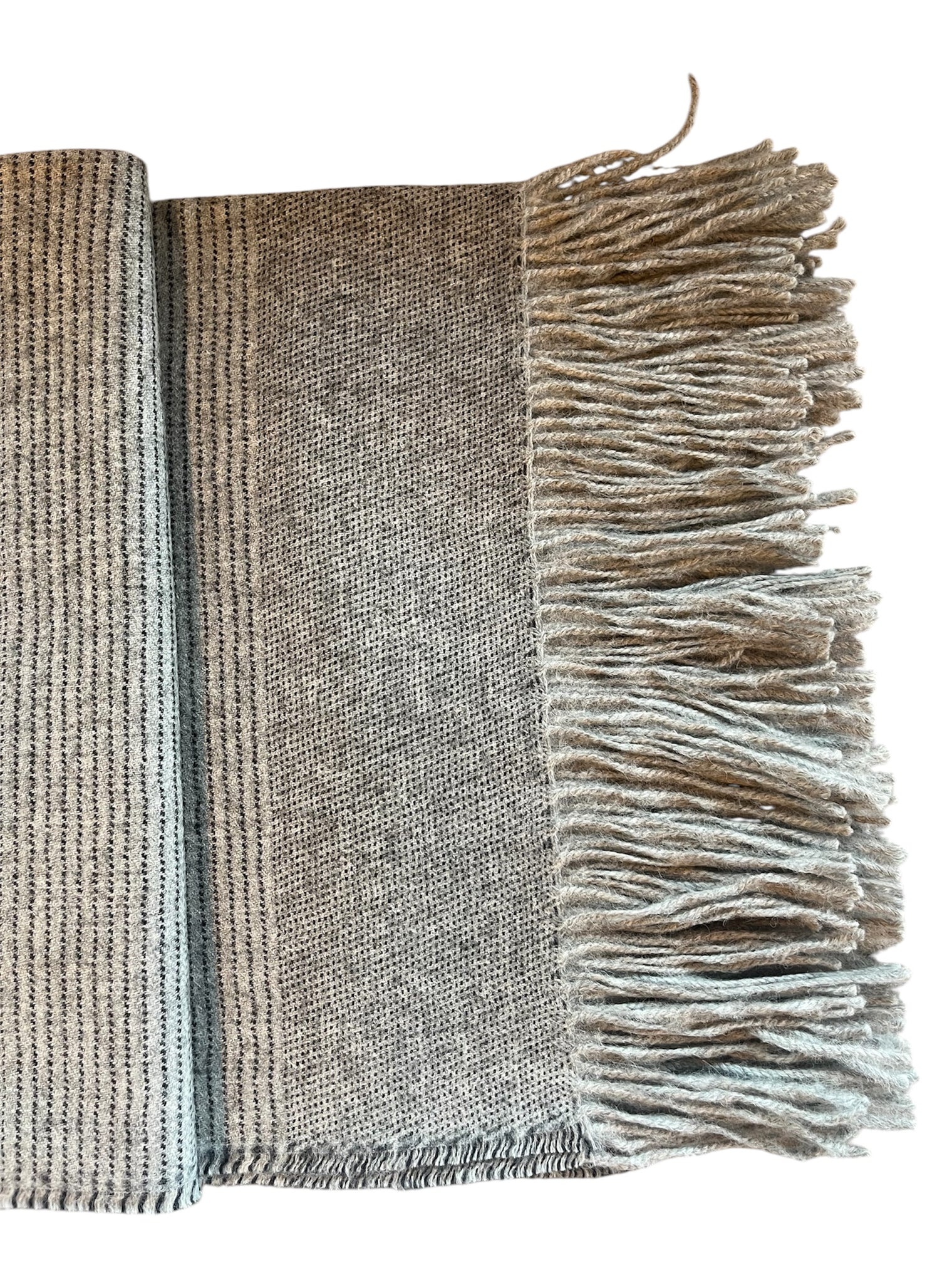 Striped Alpaca Throw