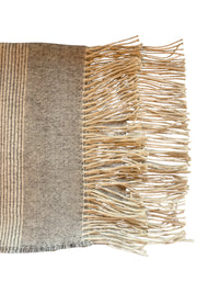 Striped Alpaca Throw