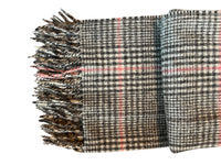 Recycled Check Large Alpaca Throw