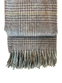 Recycled Check Large Alpaca Throw