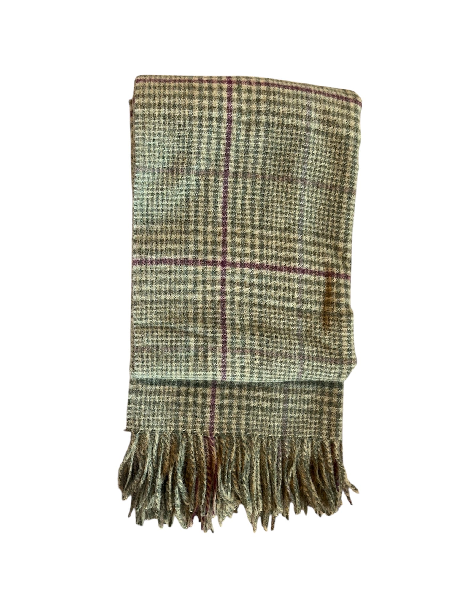 Recycled Check Large Alpaca Throw