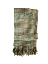 Recycled Check Large Alpaca Throw