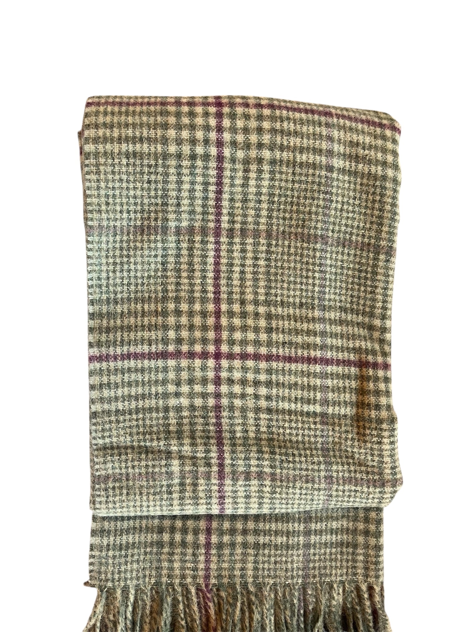 Recycled Check Large Alpaca Throw