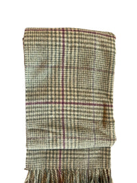 Recycled Check Large Alpaca Throw