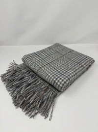 Recycled Check Large Alpaca Throw
