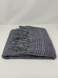 Recycled Check Large Alpaca Throw