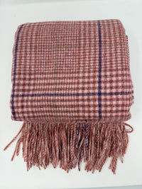 Recycled Check Large Alpaca Throw
