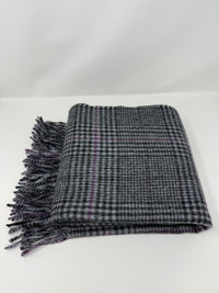 Recycled Check Large Alpaca Throw