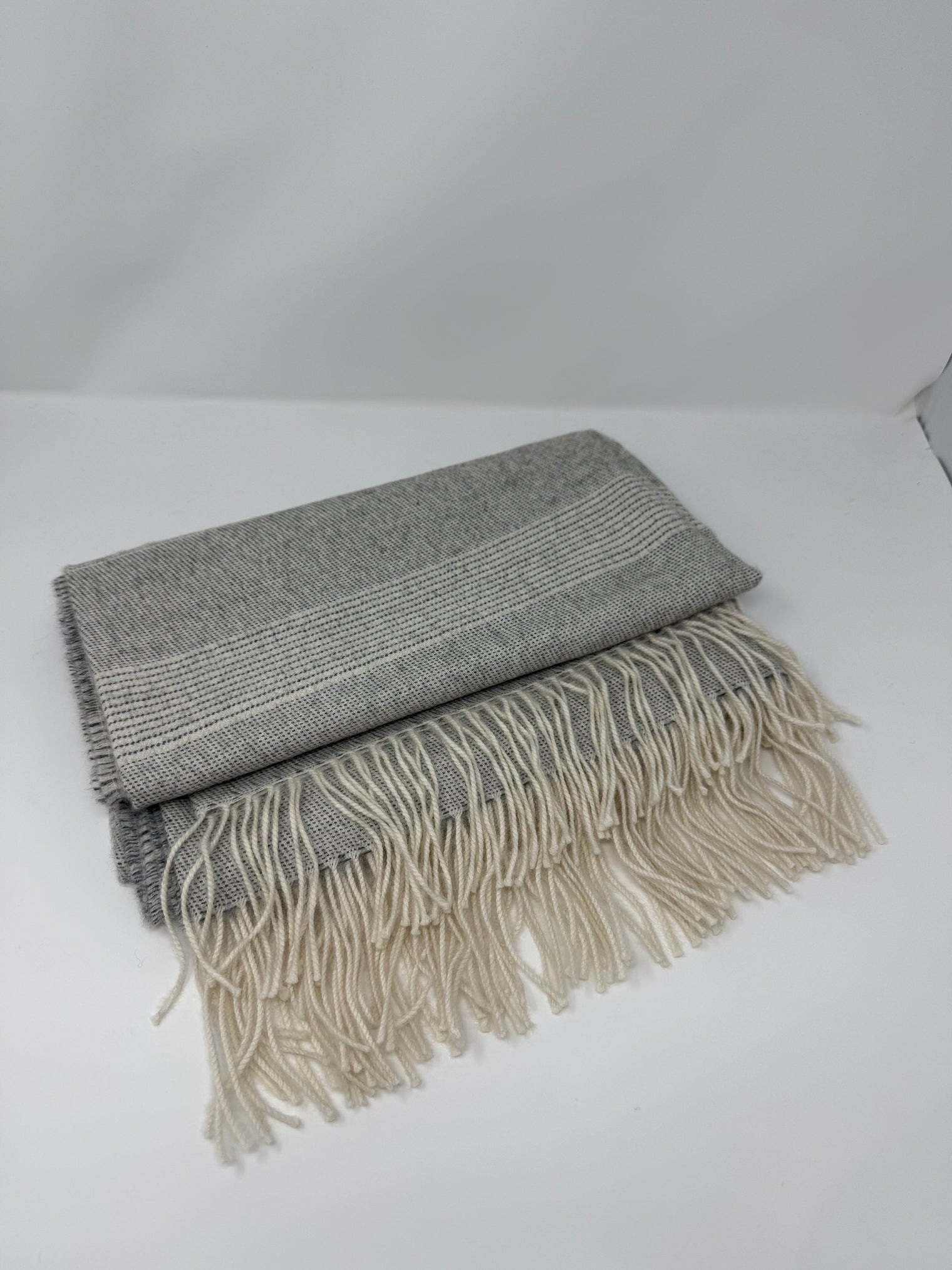 Striped Alpaca Throw