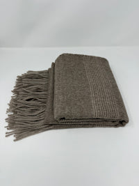 Striped Alpaca Throw