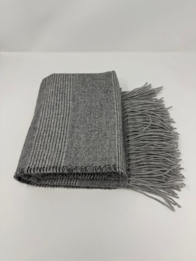 Striped Alpaca Throw