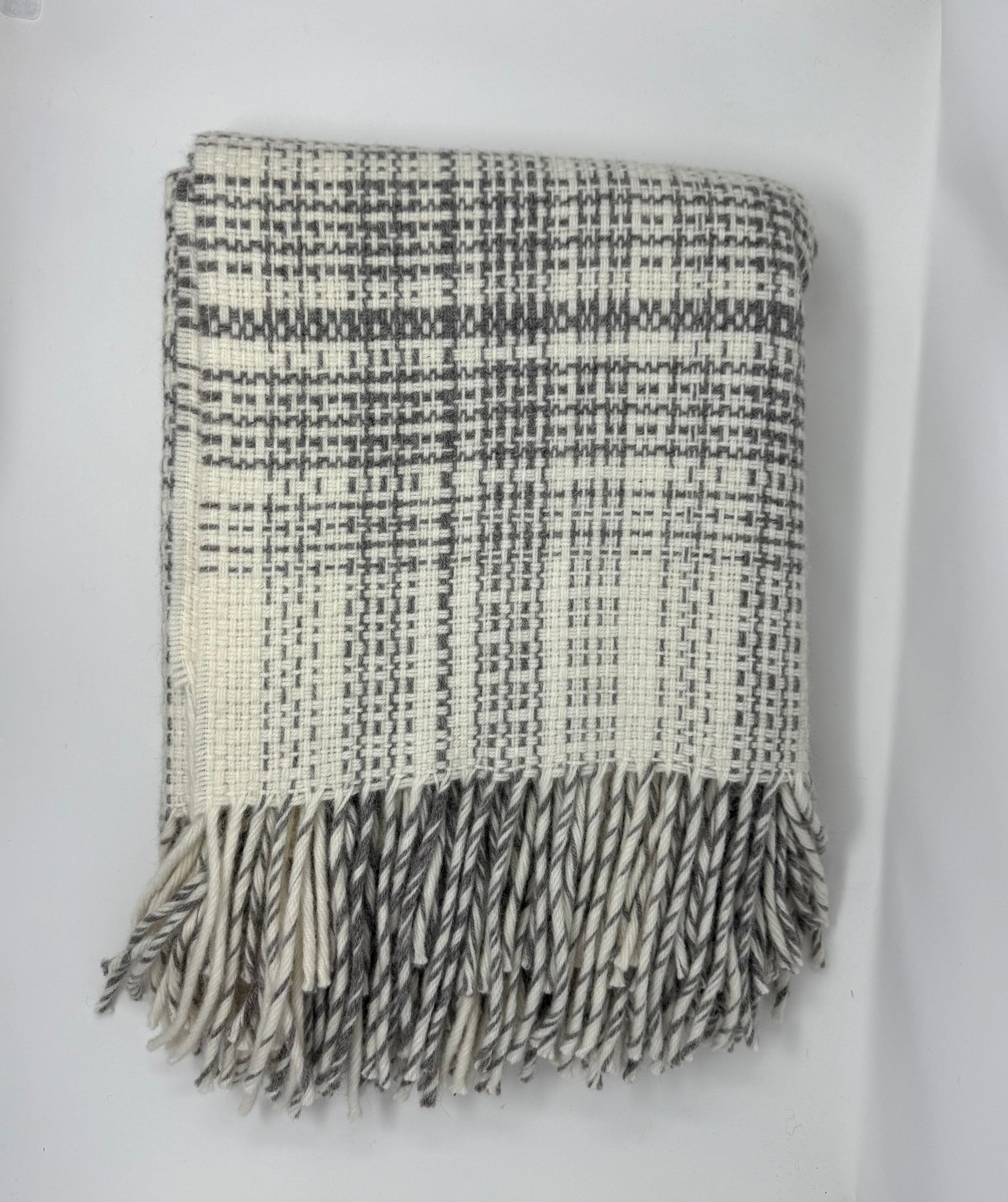 Rustic Plaid Alpaca Throw