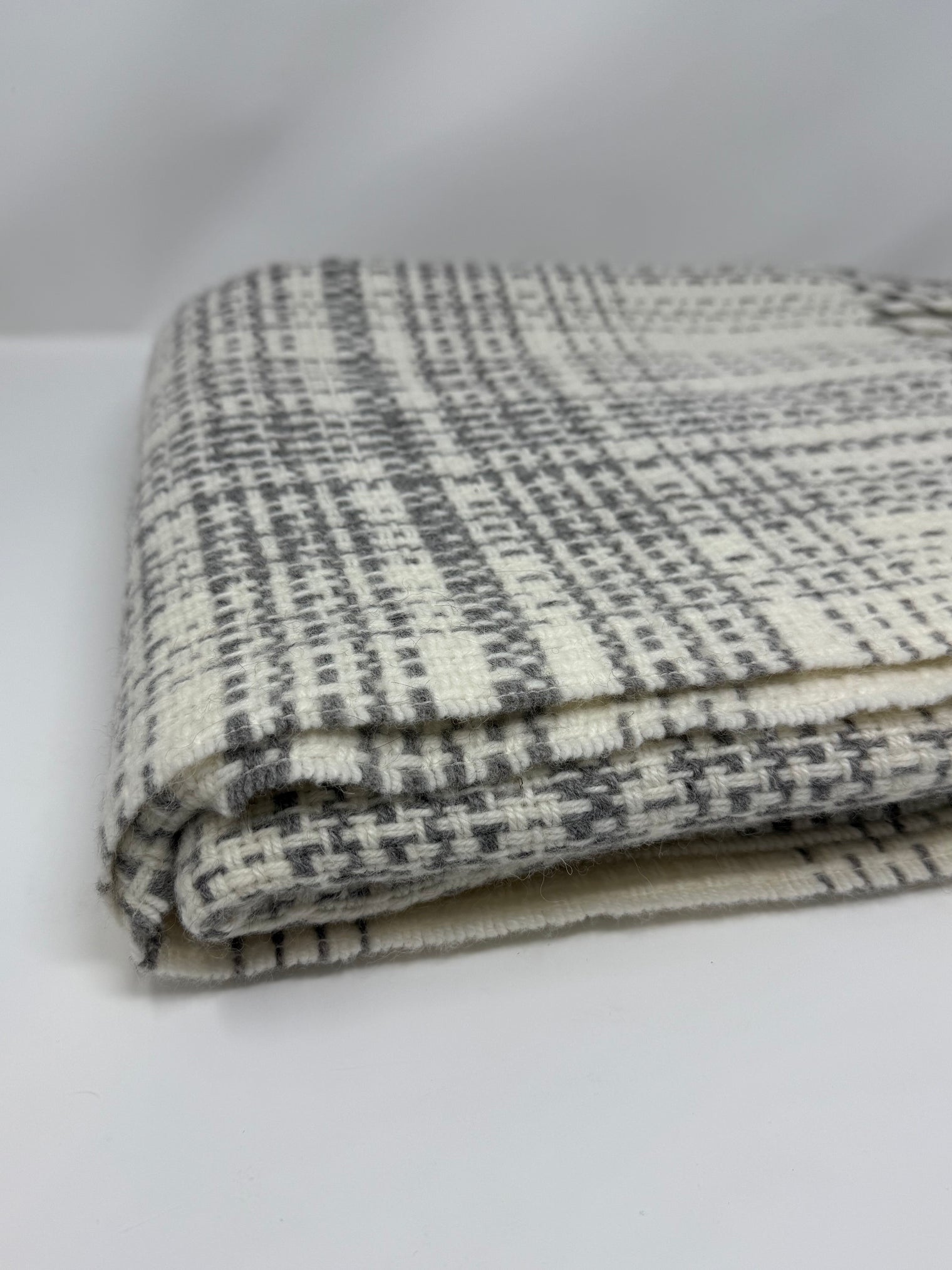 Rustic Plaid Alpaca Throw