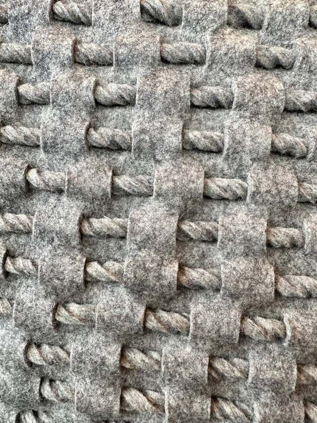 Alpaca Blend/Leather Felt Cushion