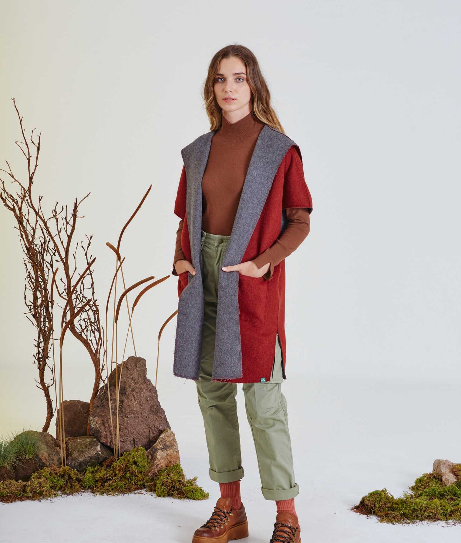 Women's Reversible Pullover Vest