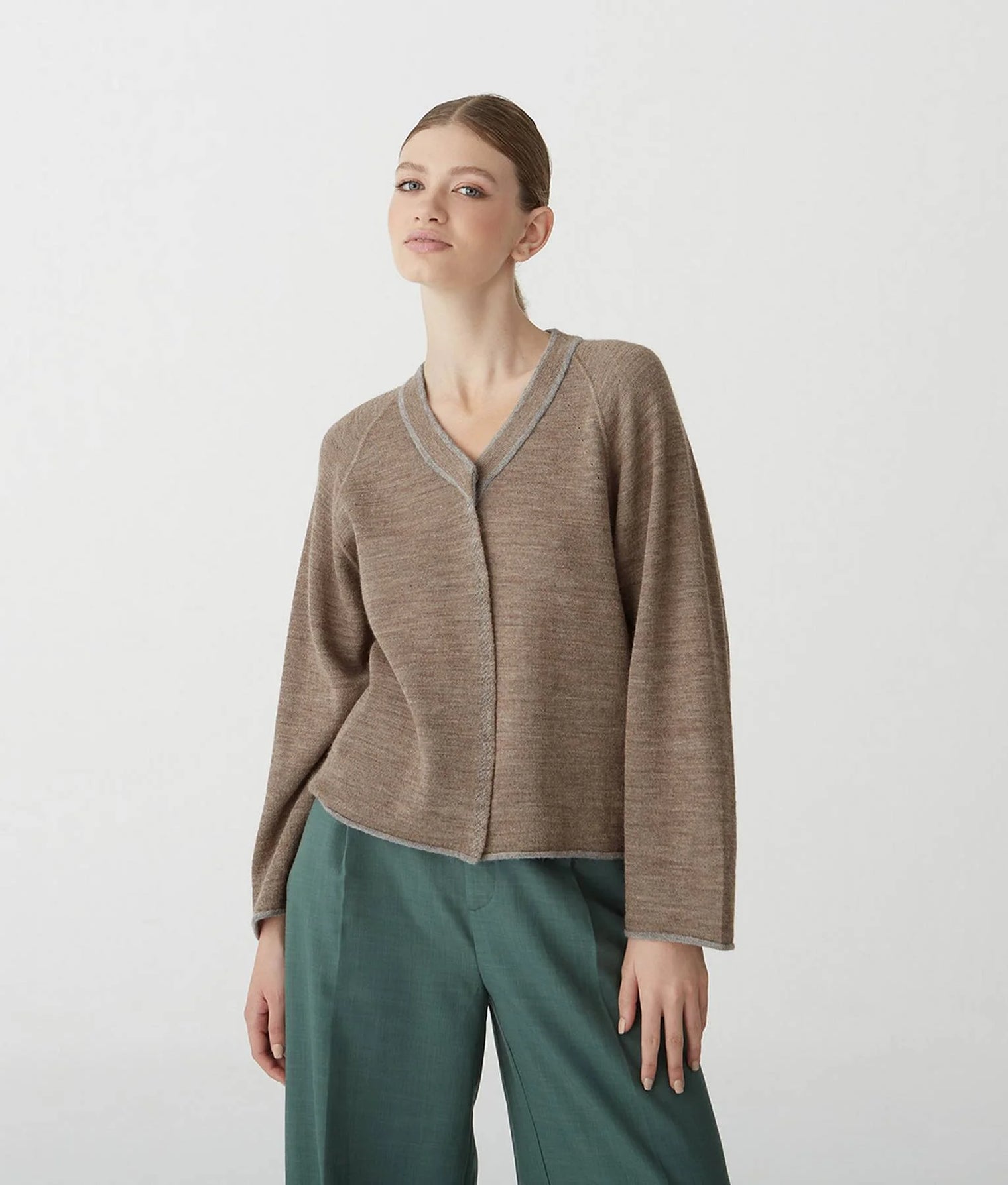 Elsie Reversible Alpaca Cardigan