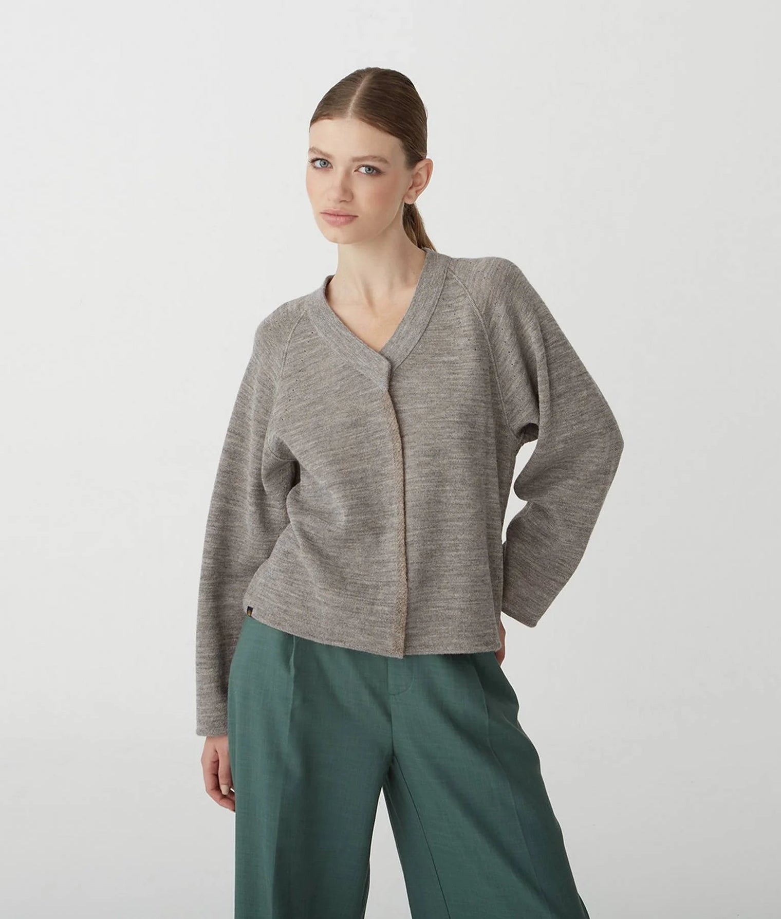 Elsie Reversible Alpaca Cardigan