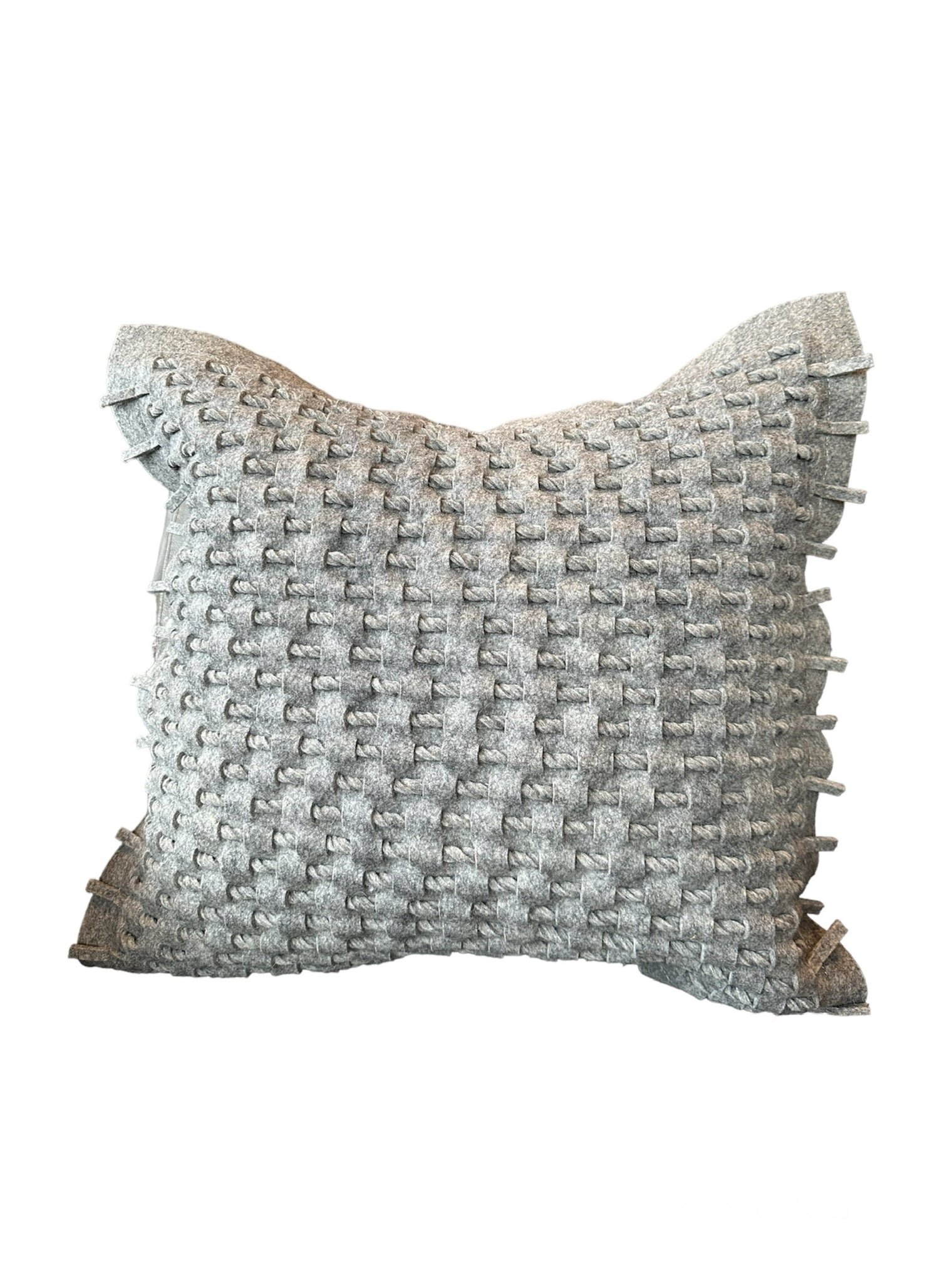 Alpaca Blend/Leather Felt Cushion
