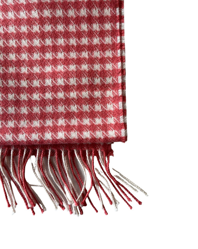 Pied De Poule Alpaca Scarf (100% Baby Alpaca)