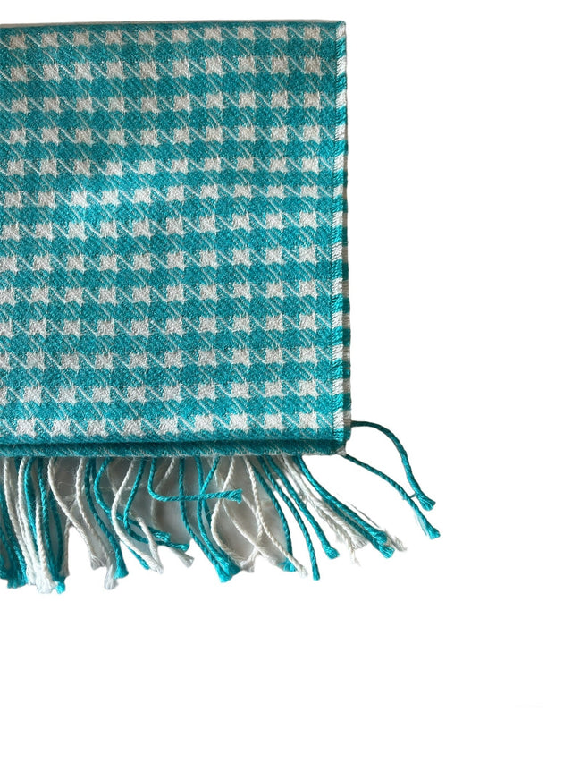 Pied De Poule Alpaca Scarf (100% Baby Alpaca)