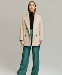 Ladies' Yvanka Double Breasted Suri Alpaca Jacket