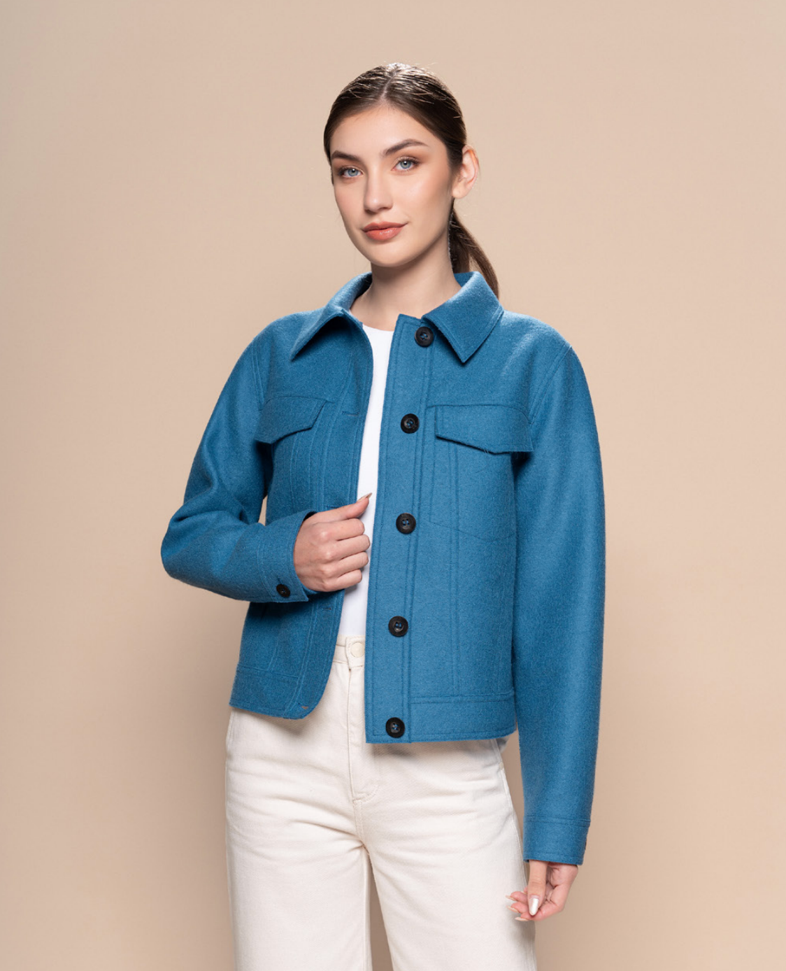 Ladies' Short Alpaca Jacket