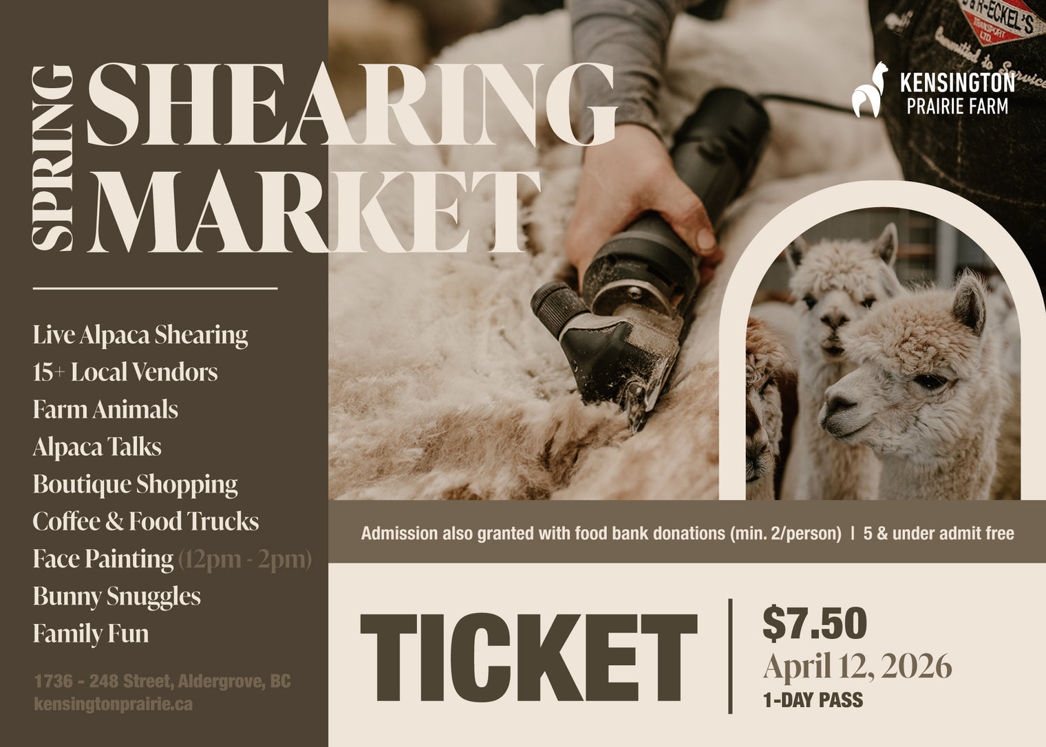 1-Day Pass (Sun April 12th) - Spring Shearing Market