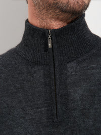 Albert 1/4 Zip Baby Alpaca Sweater