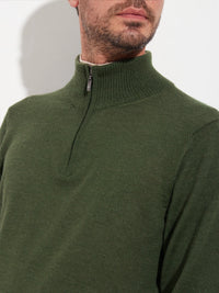 Albert 1/4 Zip Baby Alpaca Sweater