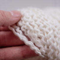 2-Ply Thick/Thin Alpaca Bulky Blend Yarn (White w/White)