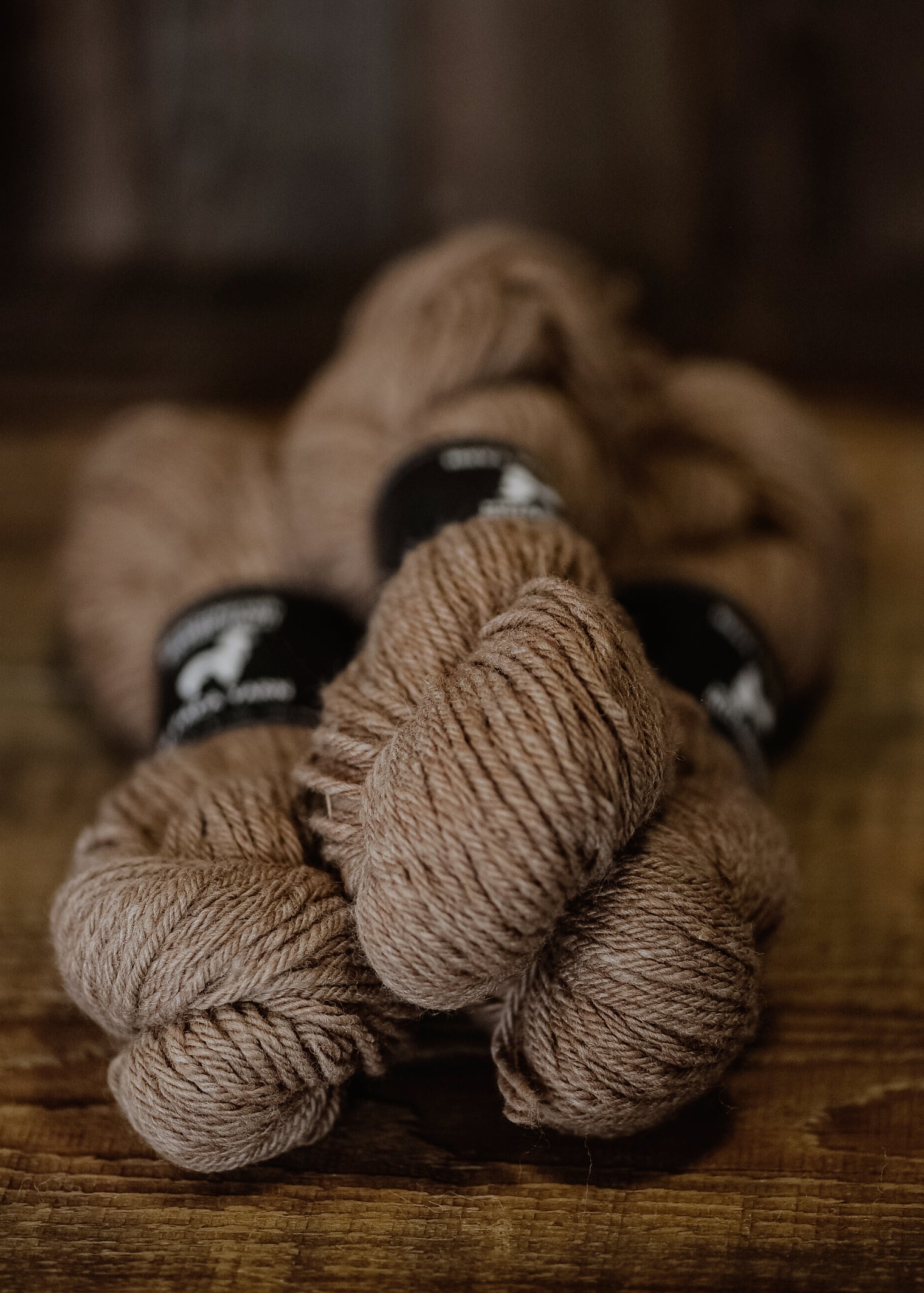 4-Ply Alpaca Yarn Aran Blend (Dark Fawn)